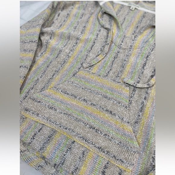 Earthbound Drug Rug Soft Pullover Knit Hooded Rainbow Color Top Woman’s Size L - Picture 15 of 15